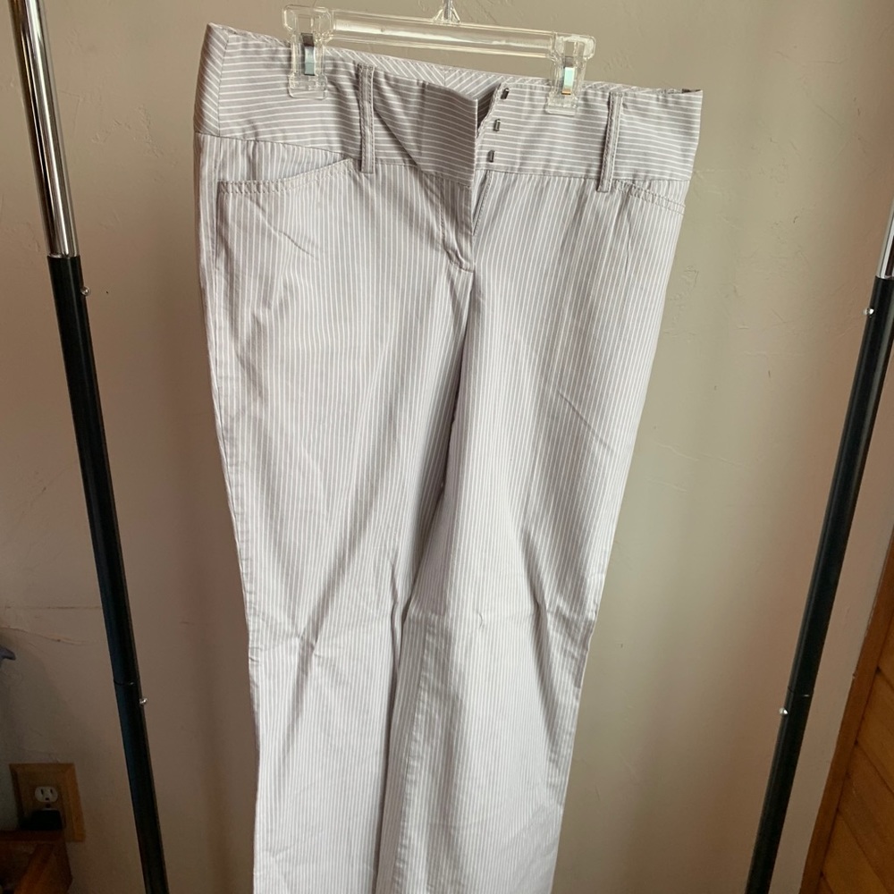 Straight-Leg Striped Pants